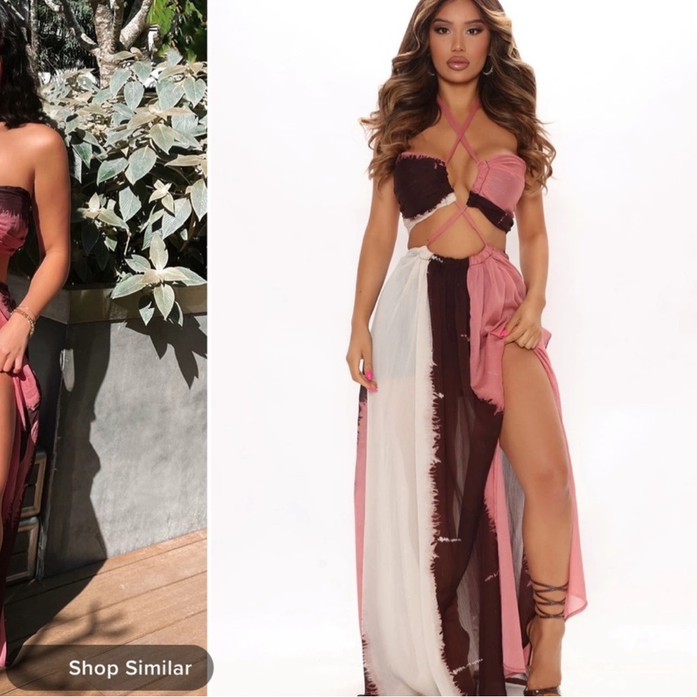 Pink Flowy Maxi Dress